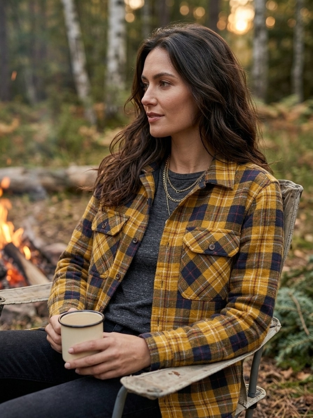 Topman Lined Plaid Flannel Overshirt Shacket Grunge Gorpcore Eclectic Grandpa